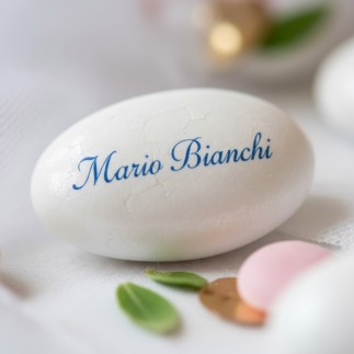 Confetti di mandorle con stampa, confezione da 100pz